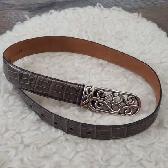 Brighton Faux Alligator Crocodile Belt - Picture 1 of 6